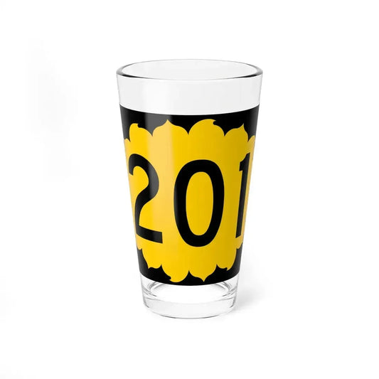 K-201 (Kansas) (Road Sign) Pint Glass 16oz 16oz - Go Mug Yourself