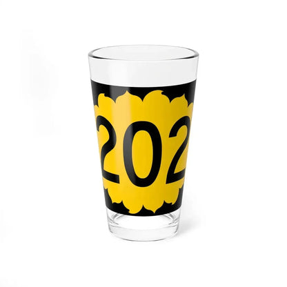 K-202 (Kansas) (Road Sign) Pint Glass 16oz 16oz - Go Mug Yourself