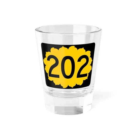 K-202 (Kansas) (Road Sign) Shot Glass 1.5oz 1.5oz - Go Mug Yourself