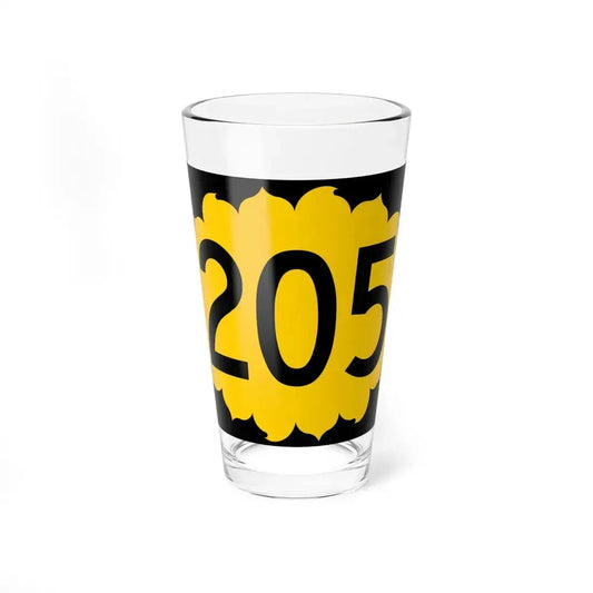K-205 (Kansas) (Road Sign) Pint Glass 16oz 16oz - Go Mug Yourself