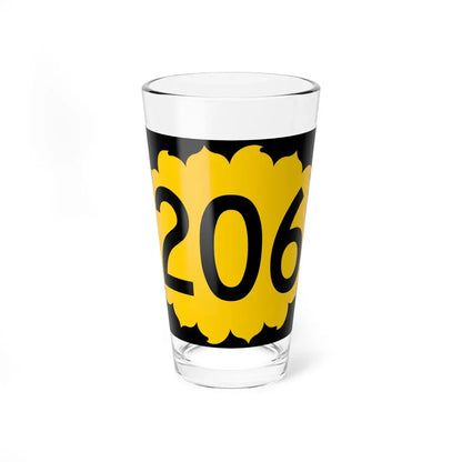 K-206 (Kansas) (Road Sign) Pint Glass 16oz 16oz - Go Mug Yourself