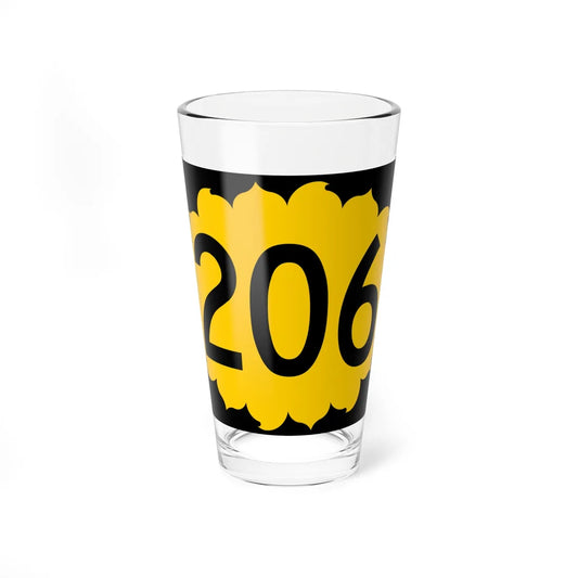 K-206 (Kansas) (Road Sign) Pint Glss 16oz 16oz - Go Mug Yourself