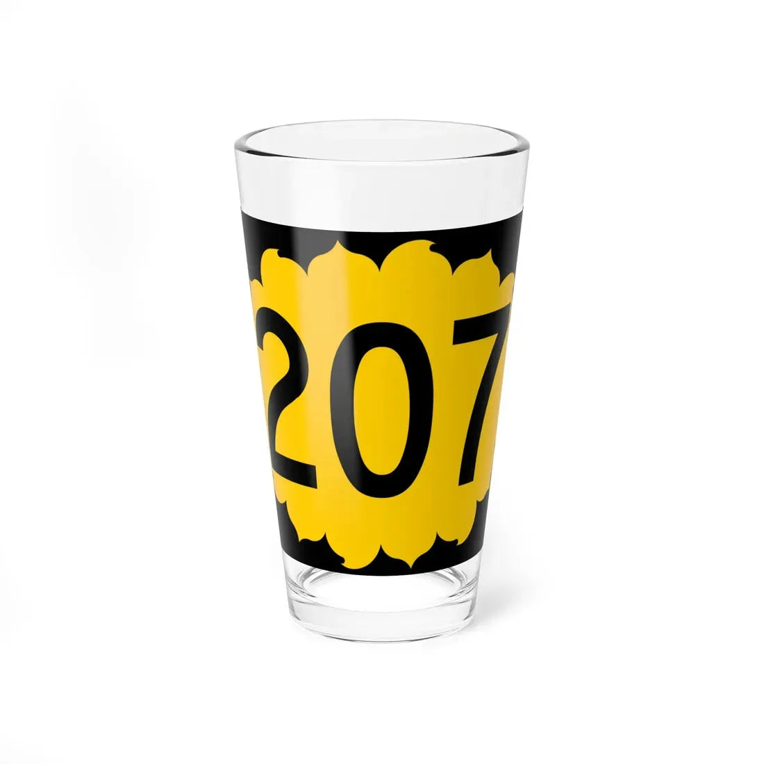 K-207 (Kansas) (Road Sign) Pint Glass 16oz 16oz - Go Mug Yourself