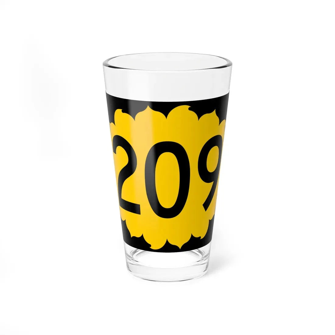 K-209 (Kansas) (Road Sign) Pint Glass 16oz 16oz - Go Mug Yourself