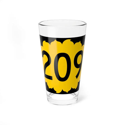 K-209 (Kansas) (Road Sign) Pint Glass 16oz 16oz - Go Mug Yourself