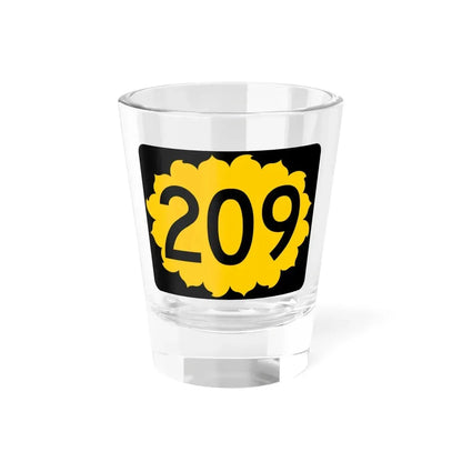 K-209 (Kansas) (Road Sign) Shot Glass 1.5oz 1.5oz - Go Mug Yourself