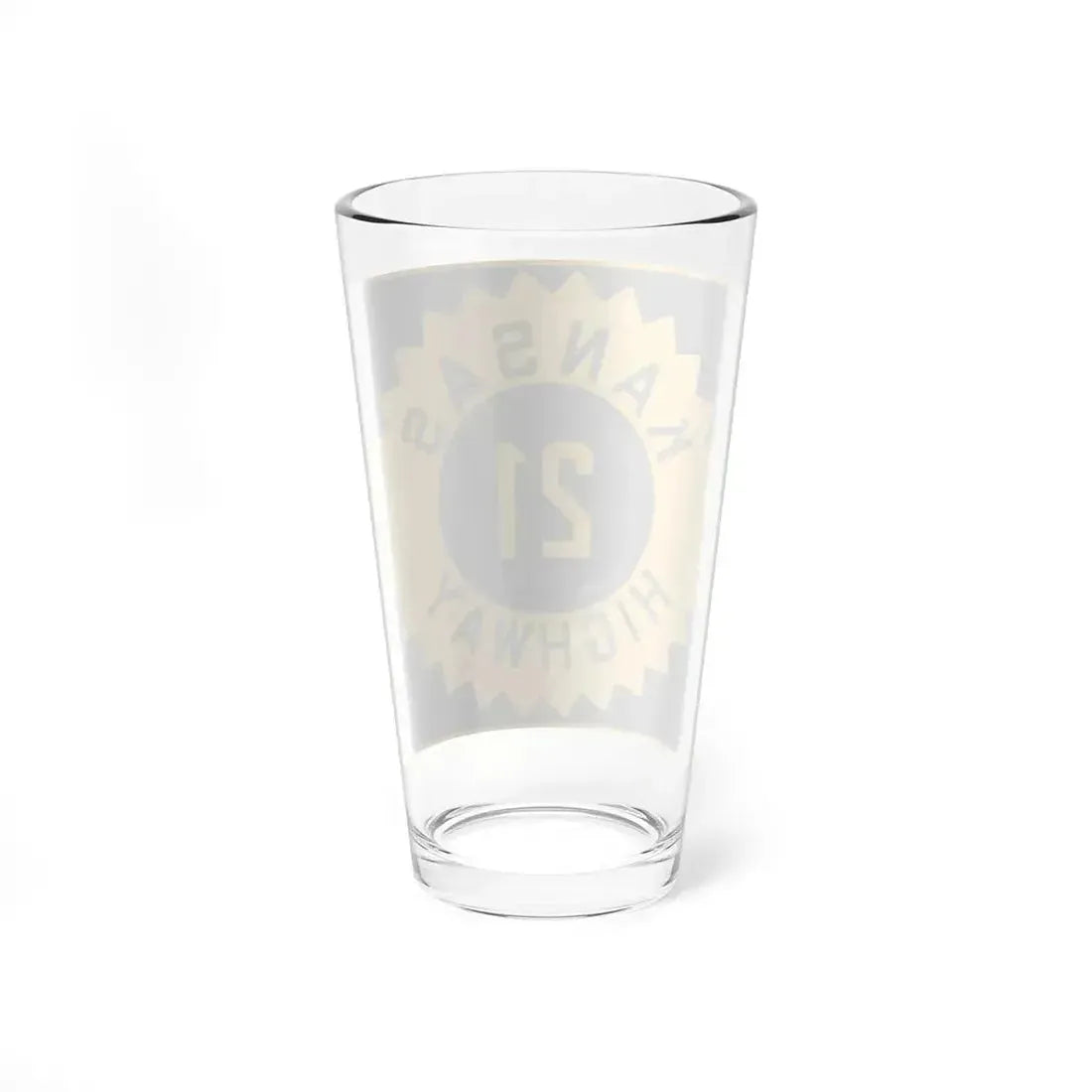 K-21 1926 (Kansas) (Road Sign) Pint Glass 16oz - Go Mug Yourself