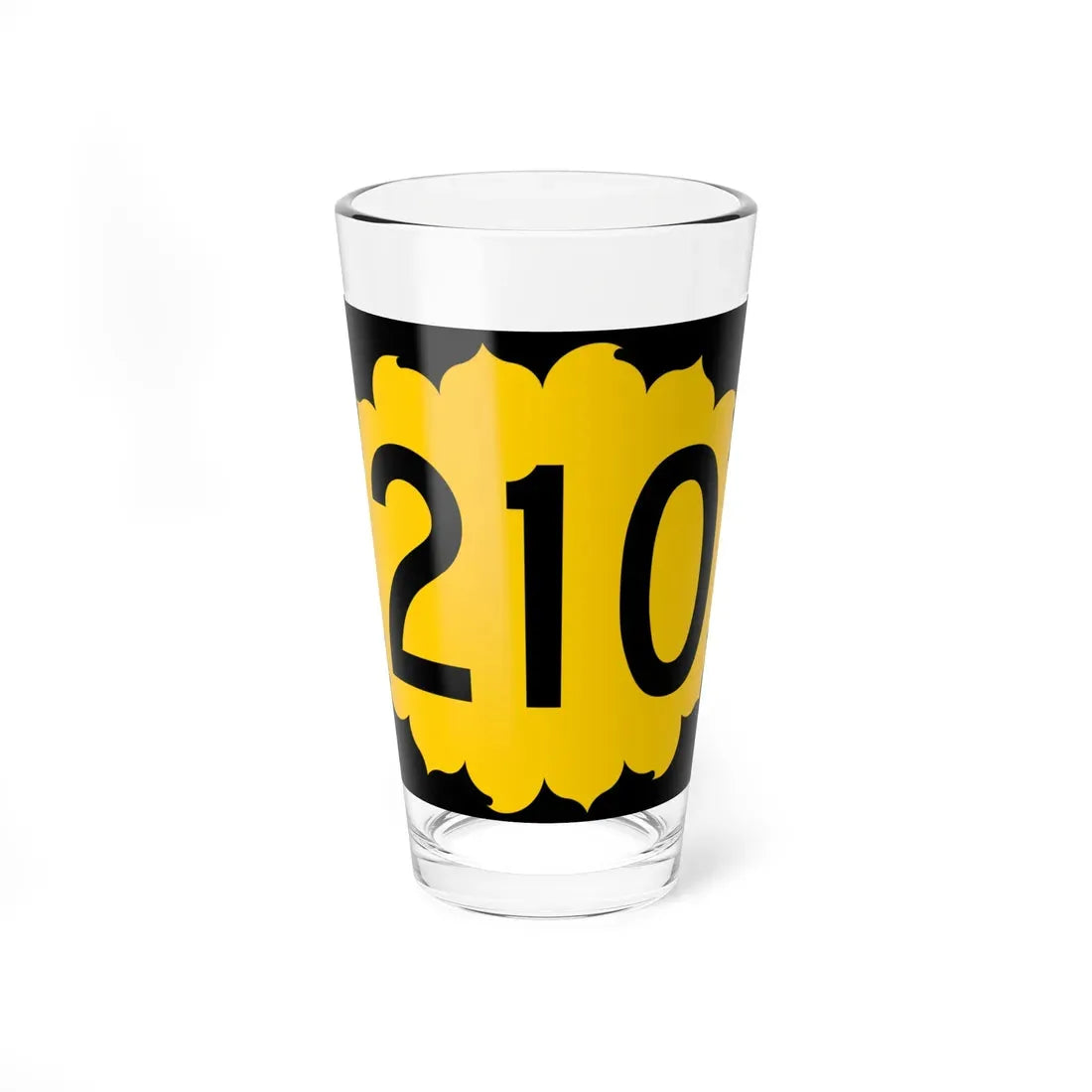 K-210 (Kansas) (Road Sign) Pint Glass 16oz 16oz - Go Mug Yourself
