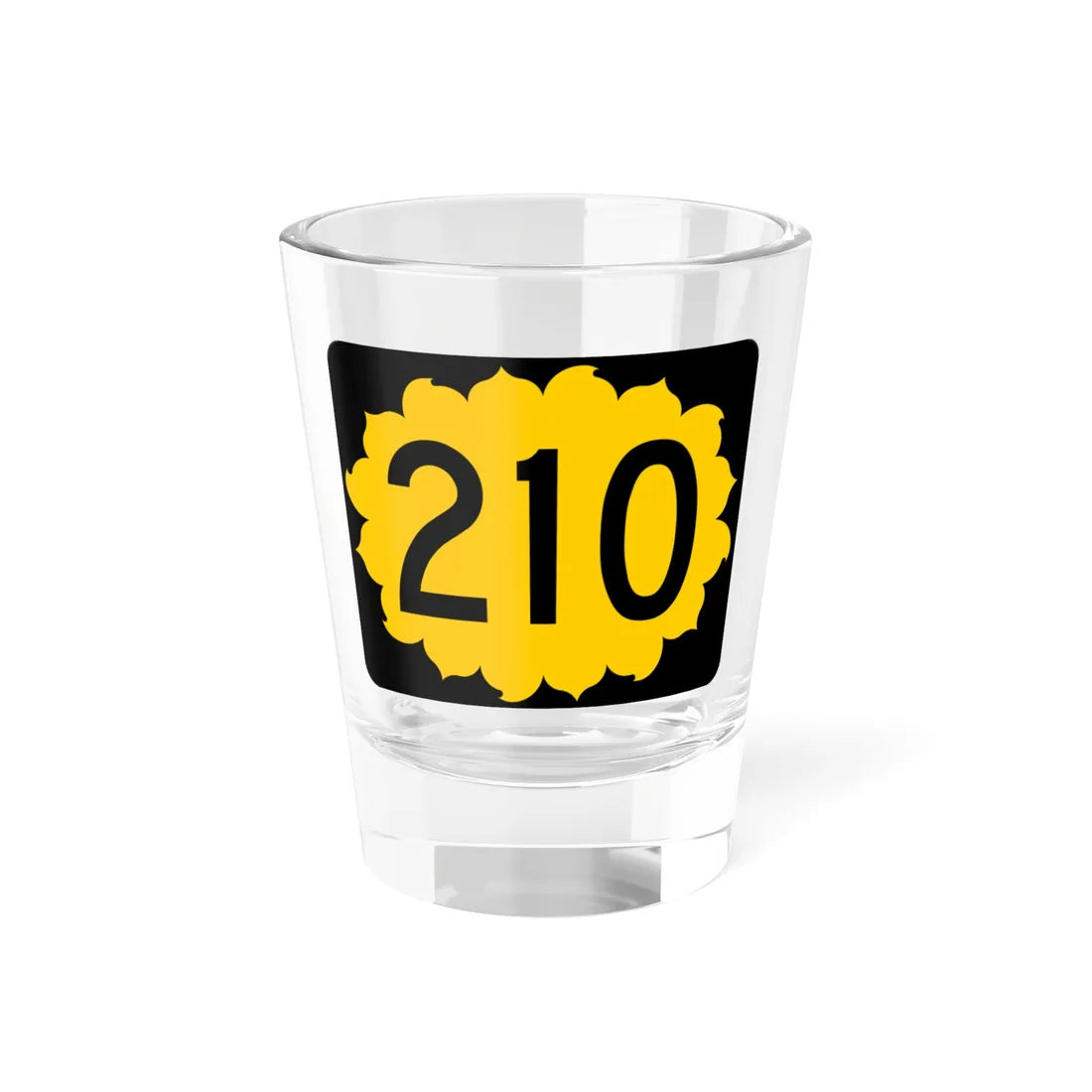 K-210 (Kansas) (Road Sign) Shot Glass 1.5oz 1.5oz - Go Mug Yourself