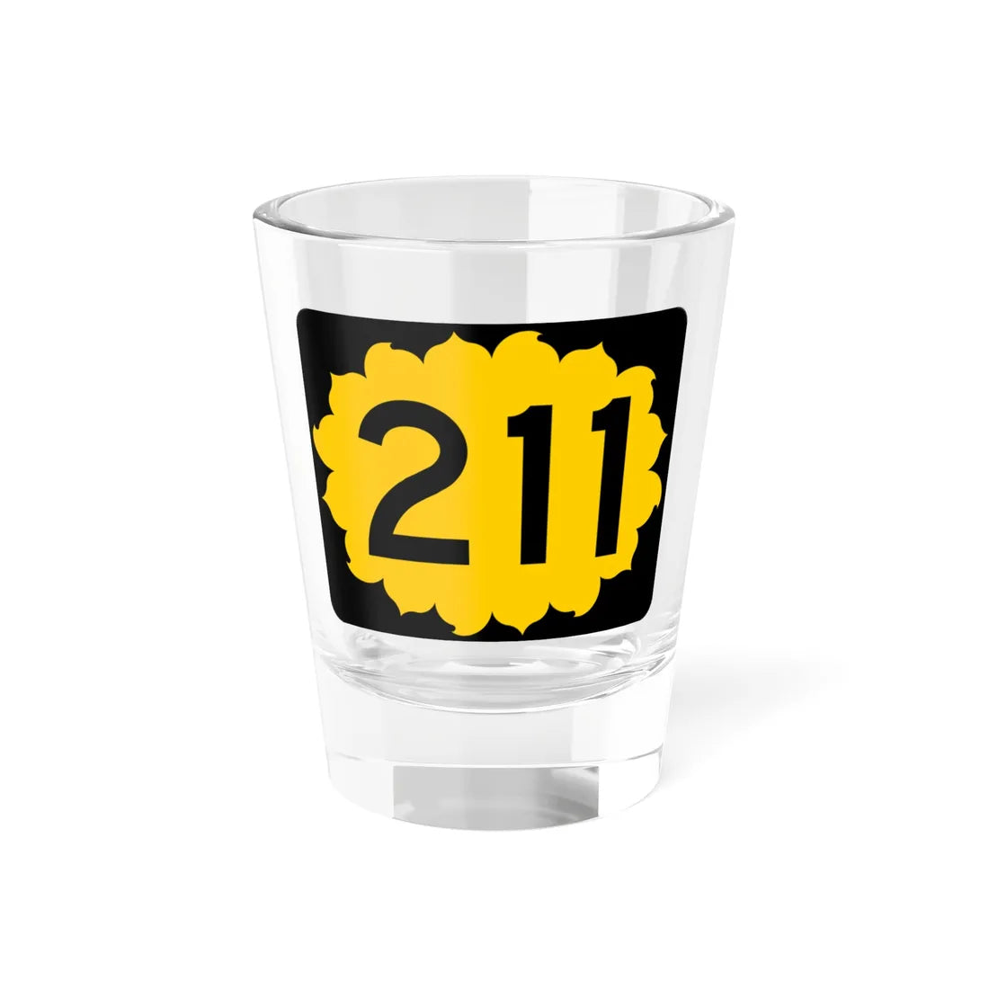 K-211 (Kansas) (Road Sign) Shot Glass 1.5oz 1.5oz - Go Mug Yourself
