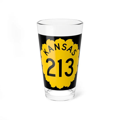 K-213 1962 (Kansas) (Road Sign) Pint Glass 16oz 16oz - Go Mug Yourself