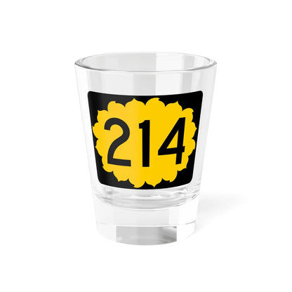 K-214 (Kansas) (Road Sign) Shot Glass 1.5oz 1.5oz - Go Mug Yourself