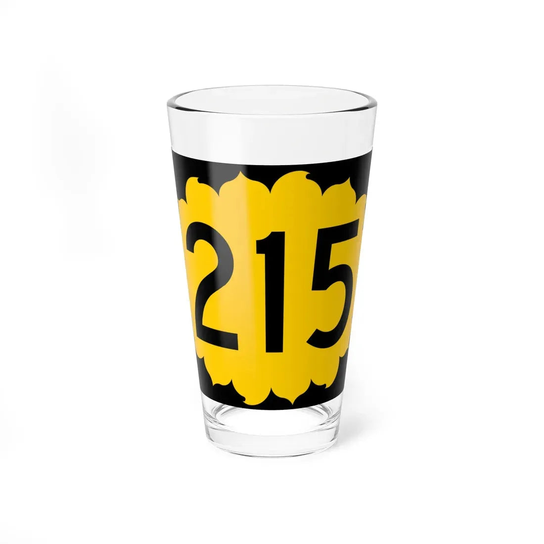 K-215 (Kansas) (Road Sign) Pint Glass 16oz 16oz - Go Mug Yourself