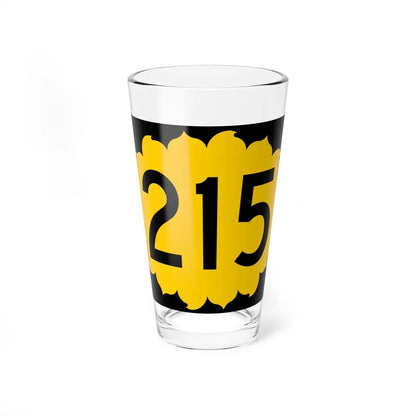 K-215 (Kansas) (Road Sign) Pint Glass 16oz 16oz - Go Mug Yourself
