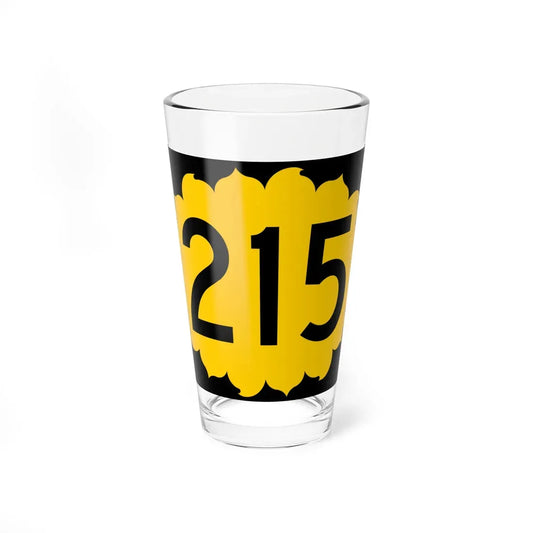 K-215 (Kansas) (Road Sign) Pint Glass 16oz 16oz - Go Mug Yourself