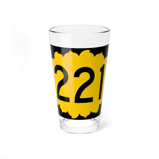 K-221 (Kansas) (Road Sign) Pint Glss 16oz 16oz - Go Mug Yourself