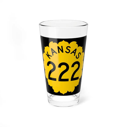 K-222 1962 (Kansas) (Road Sign) Pint Glass 16oz 16oz - Go Mug Yourself