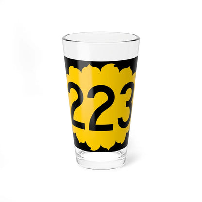K-223 (Kansas) (Road Sign) Pint Glss 16oz 16oz - Go Mug Yourself