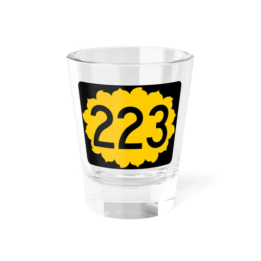 K-223 (Kansas) (Road Sign) Shot Glass 1.5oz 1.5oz - Go Mug Yourself