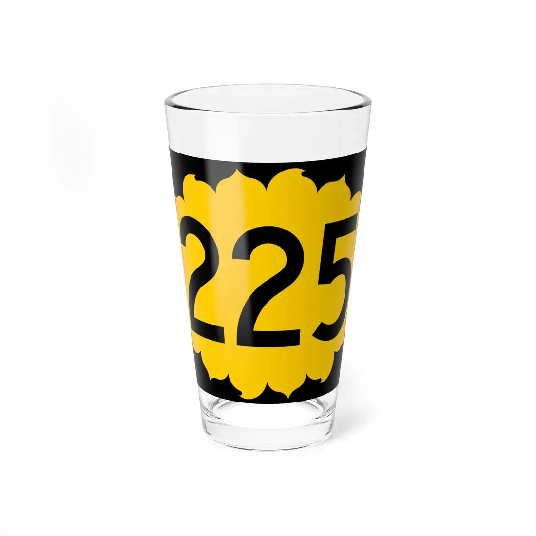 K-225 (Kansas) (Road Sign) Pint Glass 16oz 16oz - Go Mug Yourself