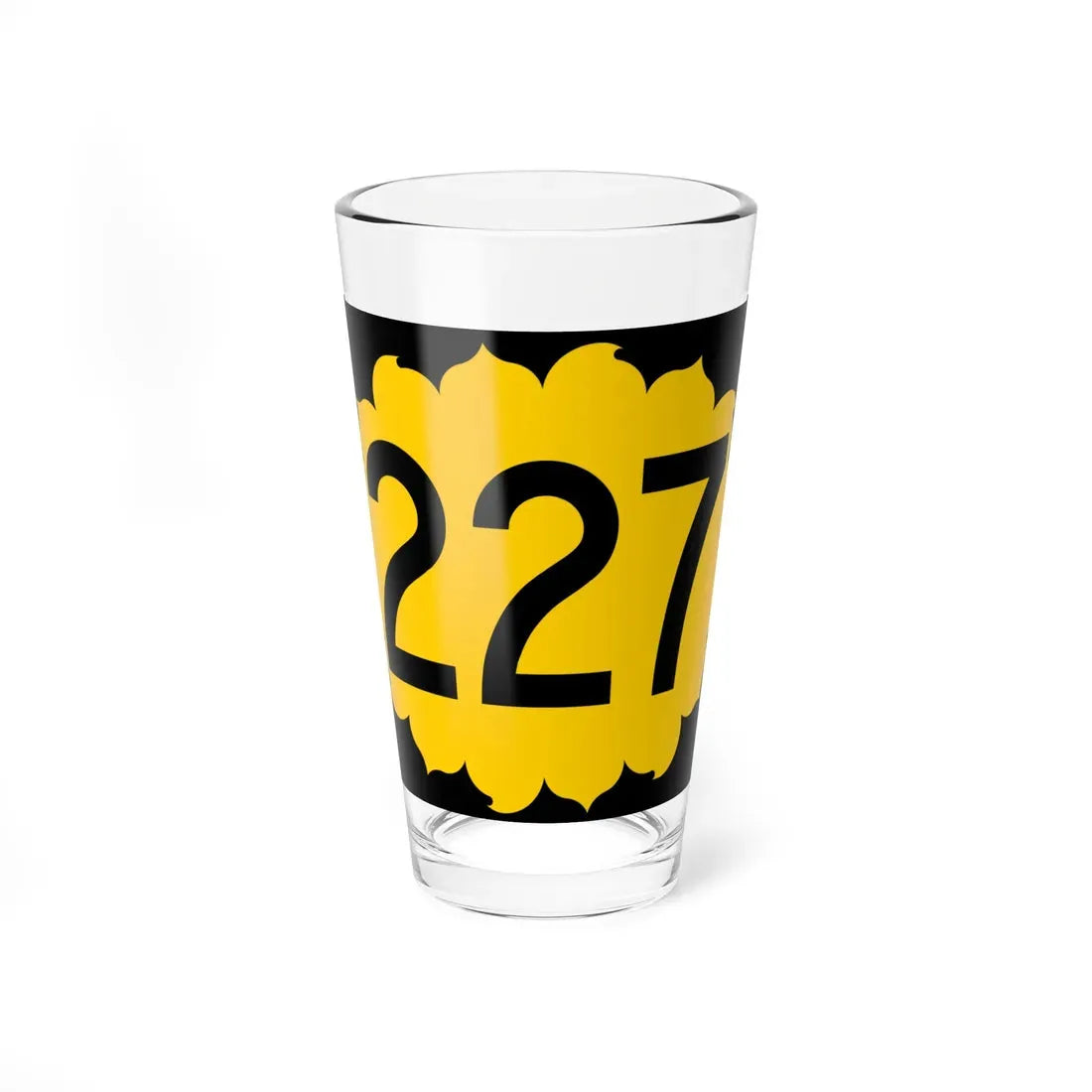 K-227 (Kansas) (Road Sign) Pint Glass 16oz 16oz - Go Mug Yourself