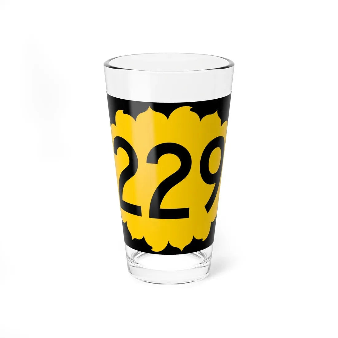 K-229 (Kansas) (Road Sign) Pint Glass 16oz 16oz - Go Mug Yourself