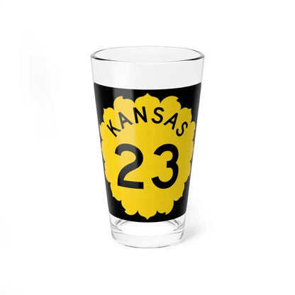 K-23 1962 (Kansas) (Road Sign) Pint Glass 16oz 16oz - Go Mug Yourself