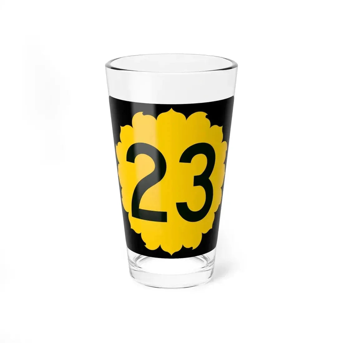 K-23 (Kansas) (Road Sign) Pint Glass 16oz 16oz - Go Mug Yourself