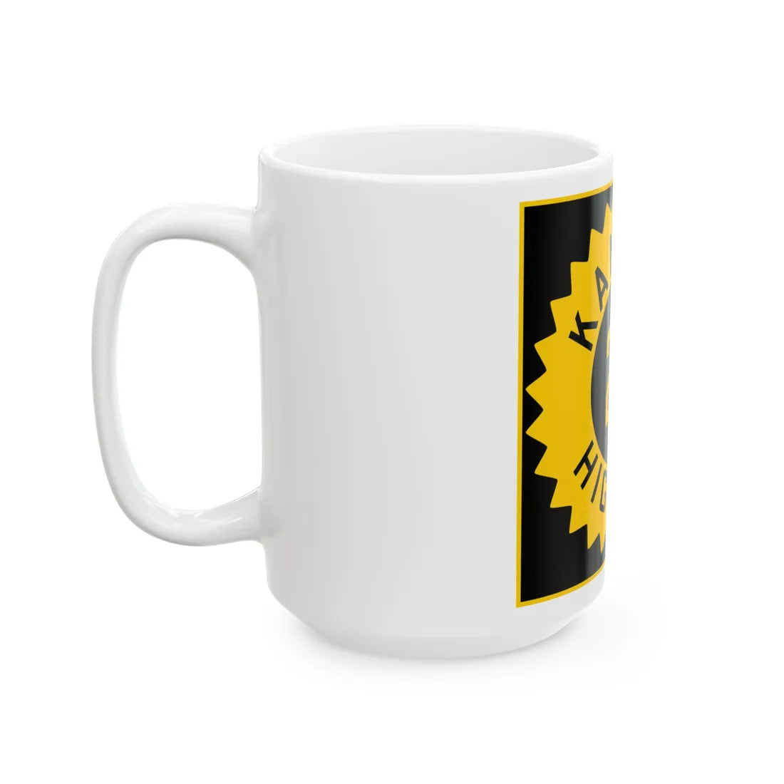 K-26 1926 (Kansas) (Road Sign) White Coffee Mug - Go Mug Yourself