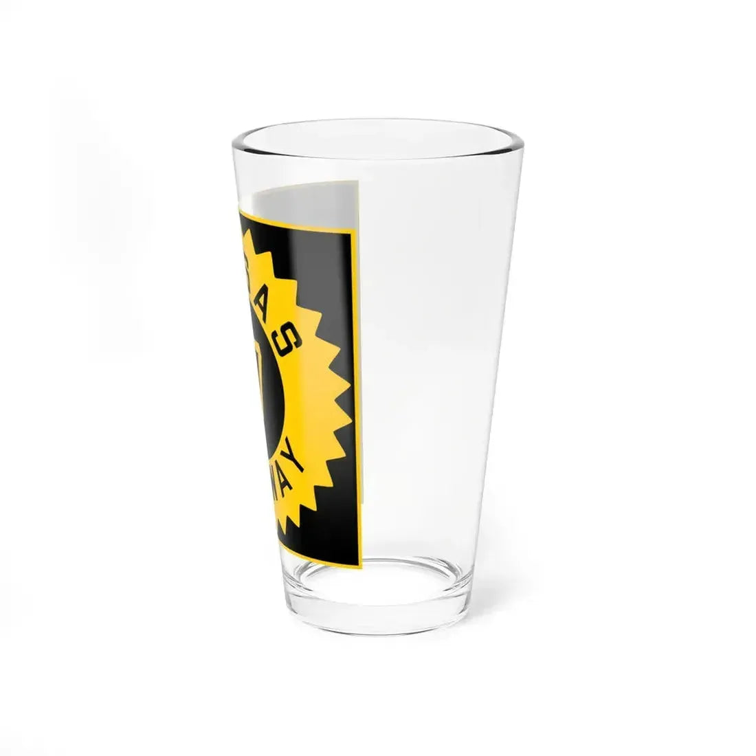 K-27 1926 (Kansas) (Road Sign) Pint Glass 16oz - Go Mug Yourself