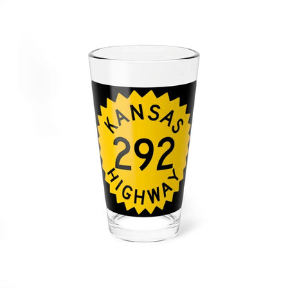K-292 1948 (Kansas) (Road Sign) Pint Glass 16oz 16oz - Go Mug Yourself