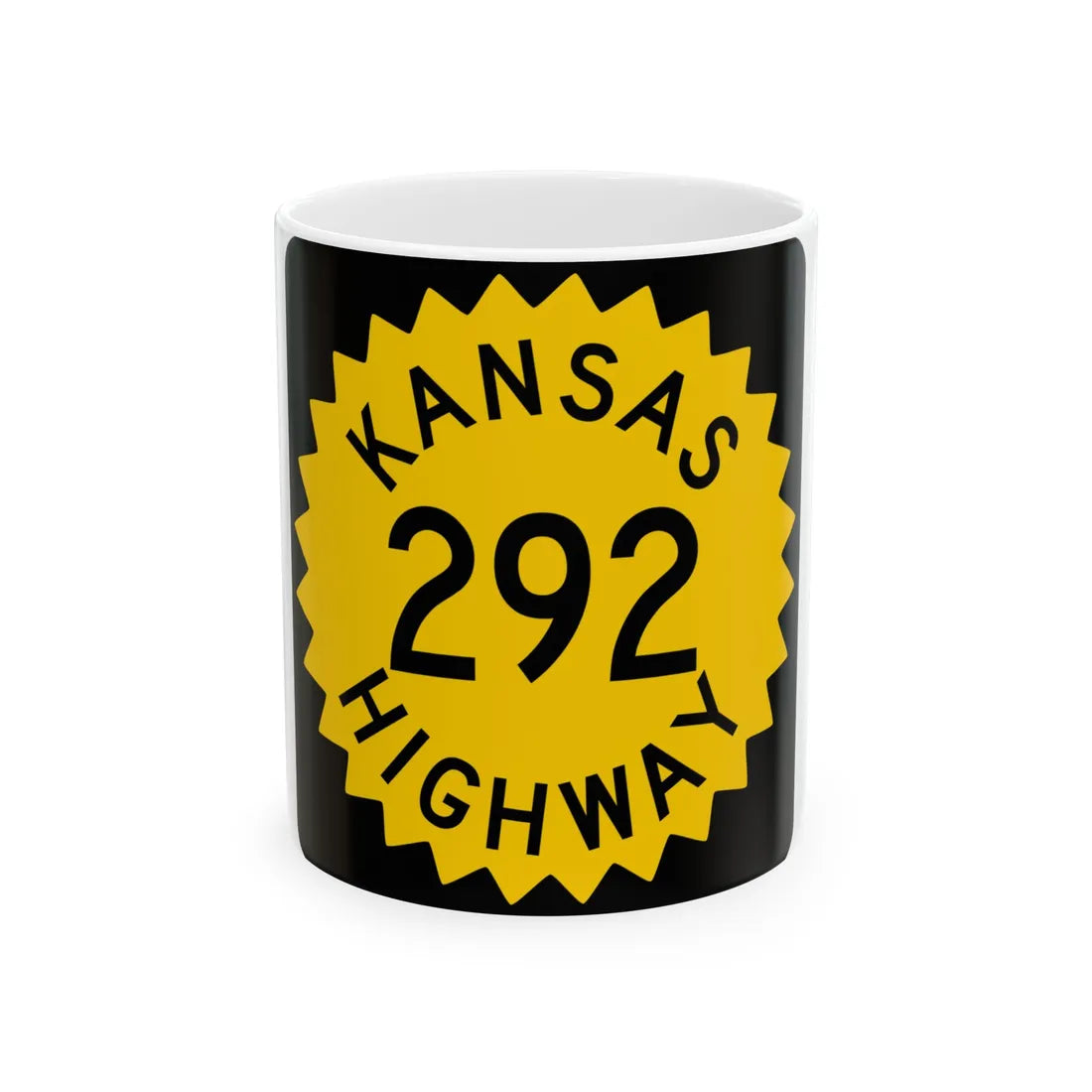 K-292 1948 (Kansas) (Road Sign) White Coffee Mug 11oz - Go Mug Yourself