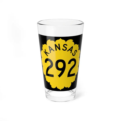 K-292 1962 (Kansas) (Road Sign) Pint Glass 16oz 16oz - Go Mug Yourself