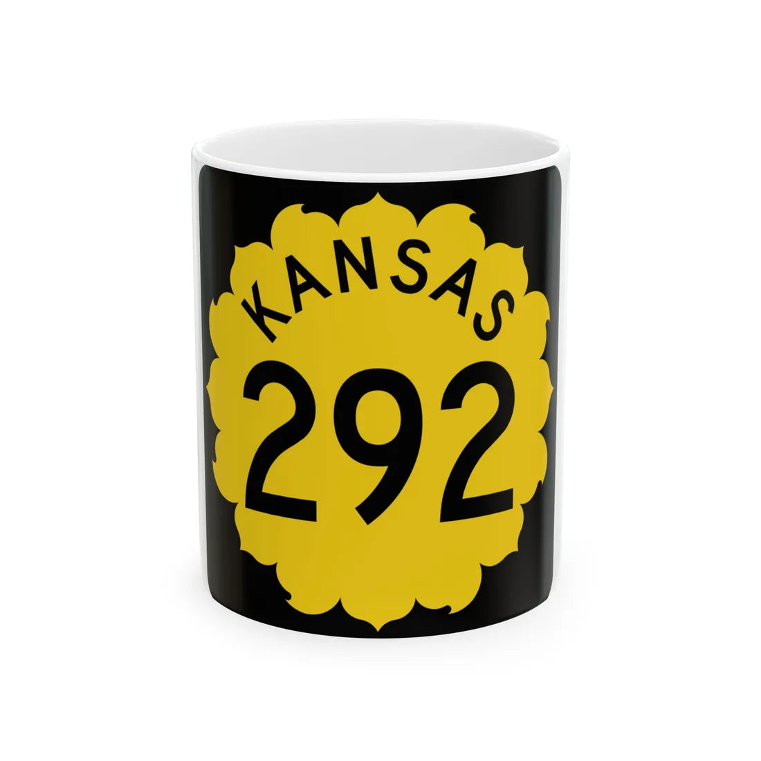 K-292 1962 (Kansas) (Road Sign) White Coffee Mug 11oz - Go Mug Yourself