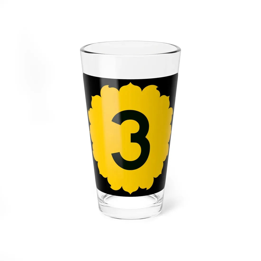 K-3 (Kansas) (Road Sign) Pint Glass 16oz 16oz - Go Mug Yourself