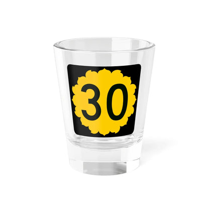 K-30 (Kansas) (Road Sign) Shot Glass 1.5oz 1.5oz - Go Mug Yourself
