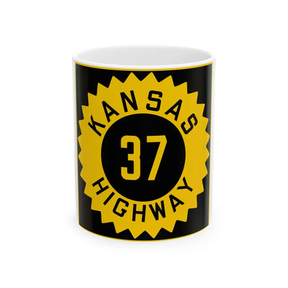 K-37 1926 (Kansas) (Road Sign) White Coffee Mug 11oz - Go Mug Yourself