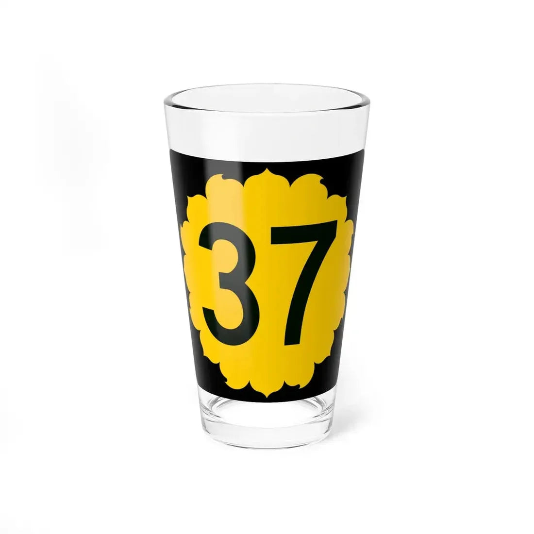 K-37 (Kansas) (Road Sign) Pint Glss 16oz 16oz - Go Mug Yourself