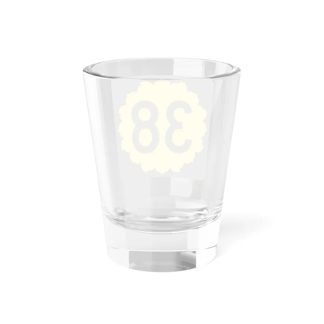K-38 (Kansas) (Road Sign) Shot Glass 1.5oz - Go Mug Yourself