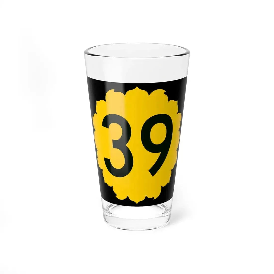 K-39 (Kansas) (Road Sign) Pint Glass 16oz 16oz - Go Mug Yourself