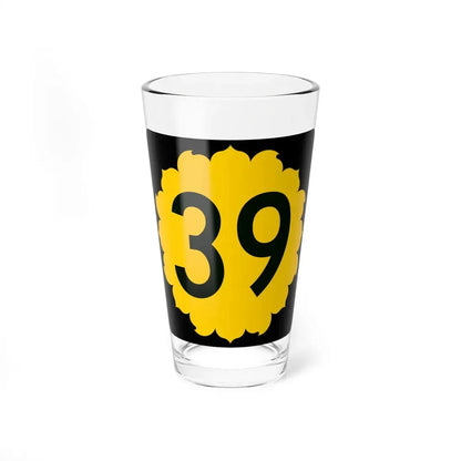 K-39 (Kansas) (Road Sign) Pint Glss 16oz 16oz - Go Mug Yourself