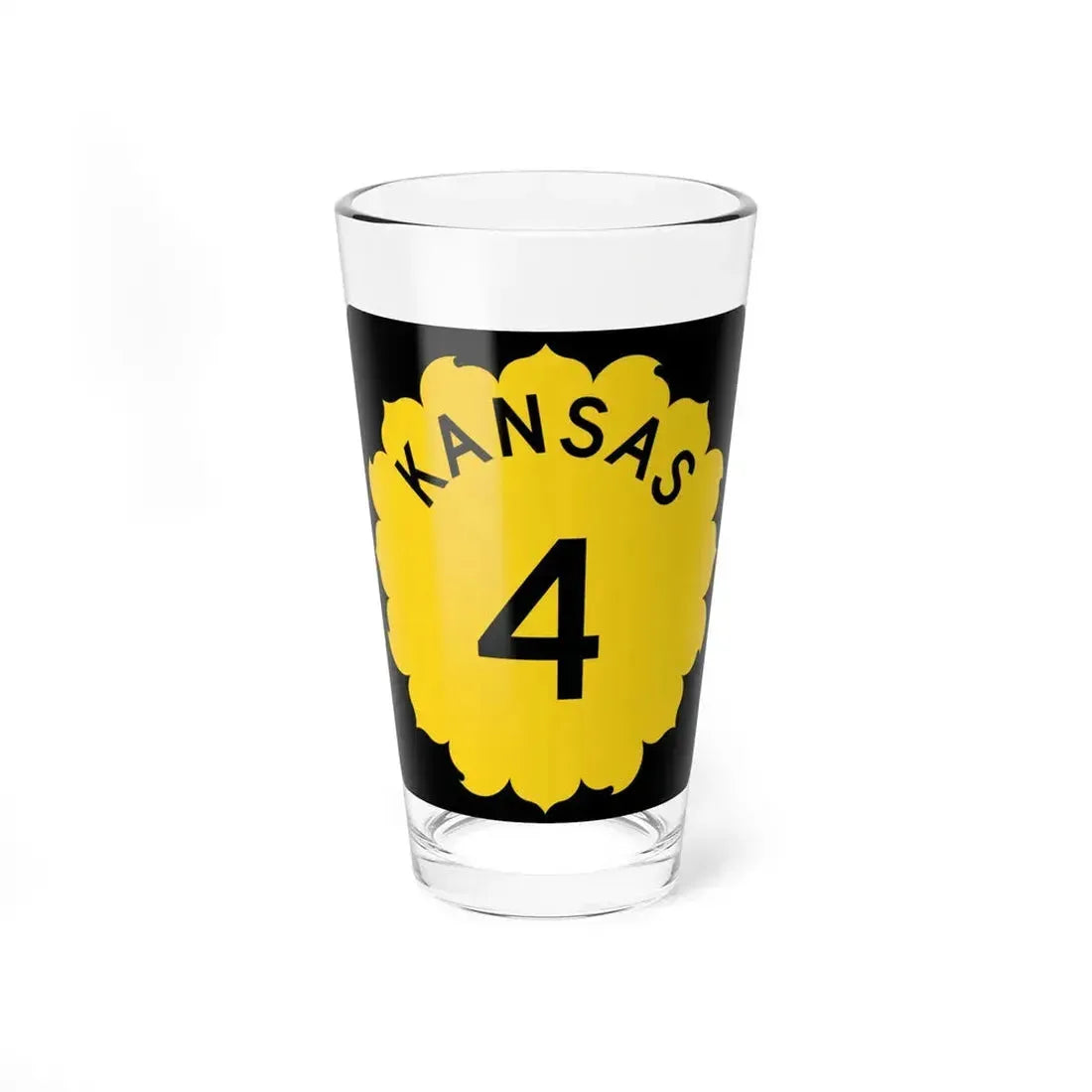 K-4 1962 (Kansas) (Road Sign) Pint Glass 16oz 16oz - Go Mug Yourself
