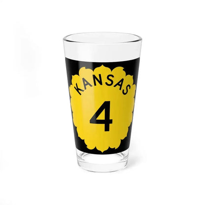 K-4 1962 (Kansas) (Road Sign) Pint Glass 16oz 16oz - Go Mug Yourself