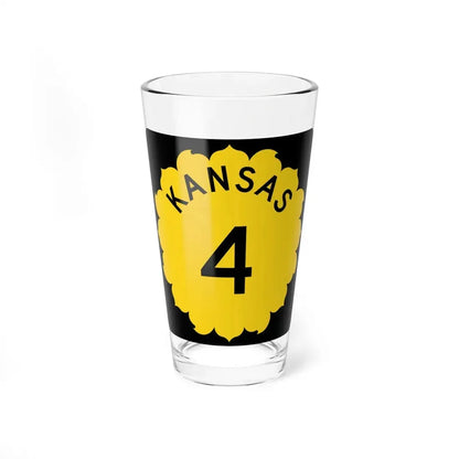 K-4 1962 (Kansas) (Road Sign) Pint Glss 16oz 16oz - Go Mug Yourself