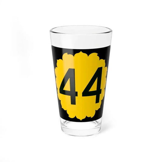 K-44 (Kansas) (Road Sign) Pint Glass 16oz 16oz - Go Mug Yourself
