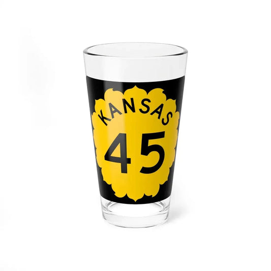 K-45 1962 (Kansas) (Road Sign) Pint Glss 16oz 16oz - Go Mug Yourself