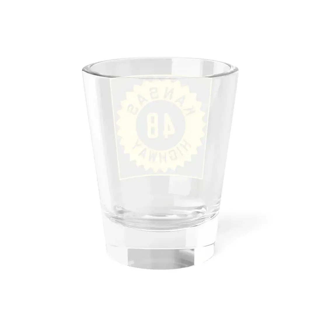 K-48 1926 (Kansas) (Road Sign) Shot Glass 1.5oz - Go Mug Yourself