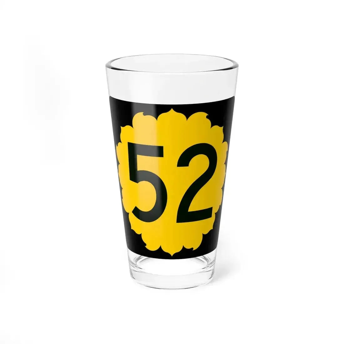 K-52 (Kansas) (Road Sign) Pint Glass 16oz 16oz - Go Mug Yourself
