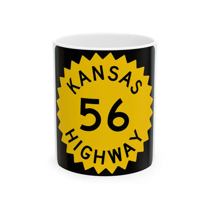 K-56 1948 (Kansas) (Road Sign) White Coffee Mug 11oz - Go Mug Yourself