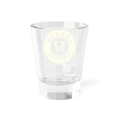 K-57 1926 (Kansas) (Road Sign) Shot Glass 1.5oz - Go Mug Yourself